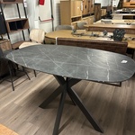 Bartafel HPL 140cm, HPL, grafiet look
